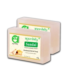 Natural Sandal Bath Soap (2 x 125 g)